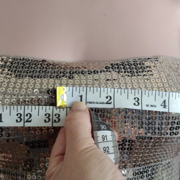 Rachael G Strapless Gold Beaded Dress, Size S - Picture 7 of 16